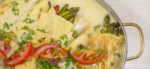 Herzhafte Pfannkuchen mit Spargel und Schinken